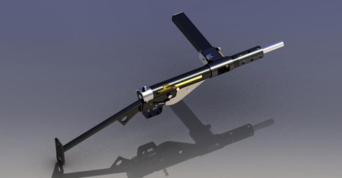 دانلود پروژه طراحی اسلحه مسلسل دستی استن Mk2