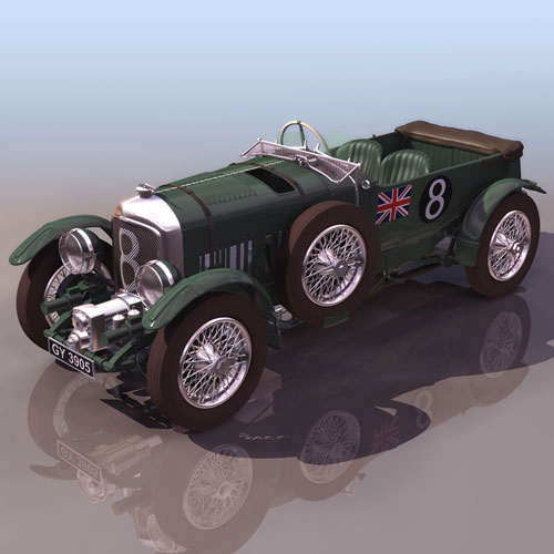 دانلود پروژه طراحی خودرو بنتلی 1929 Blower Bentley