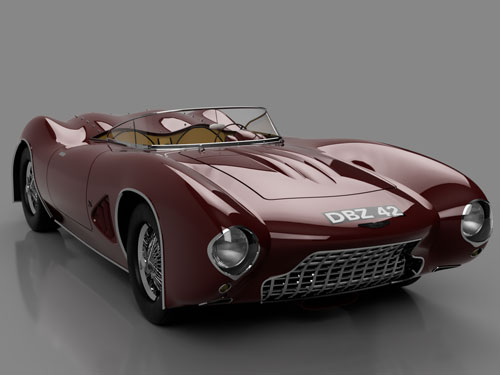 دانلود پروژه طراحی خودرو کلاسیک استون مارتین  DB4 GT