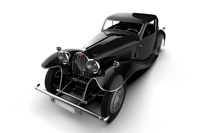 دانلود پروژه طراحی خودرو کلاسیک بوگاتی کوپه