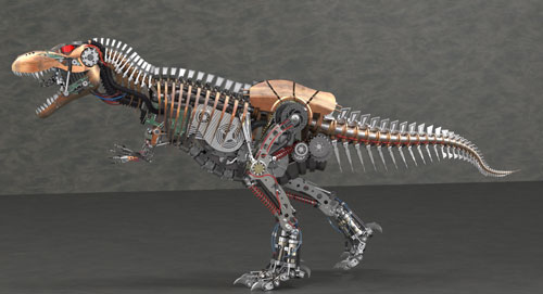 دانلود پروژه طراحی دایناسور تی رکس رباتیک (2)