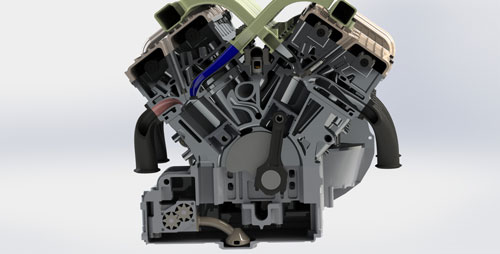 دانلود پروژه طراحی موتور فولکس واگن W12 (2)