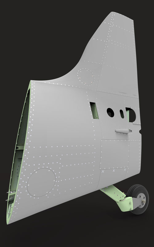 دانلود پروژه طراحی مکانیزم دم , بالچه و چرخ عقب هواپیمای جنگنده