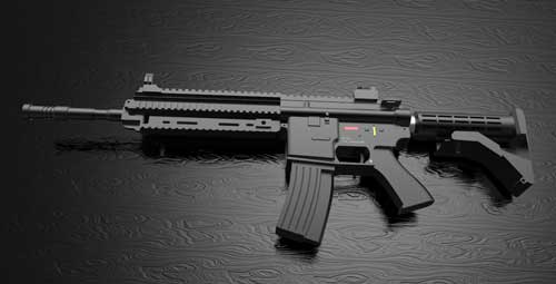 دانلود پروژه طراحی اسلحه هکلر و کخ 416 (1)