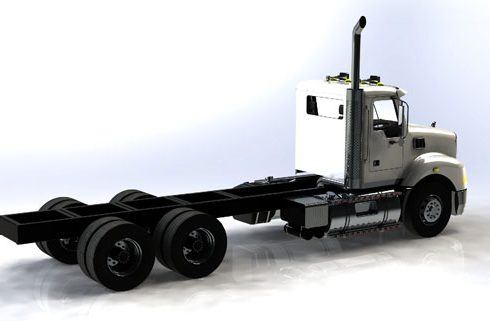 دانلود پروژه طراحی کامیون ماک گرانیت LWB (2)