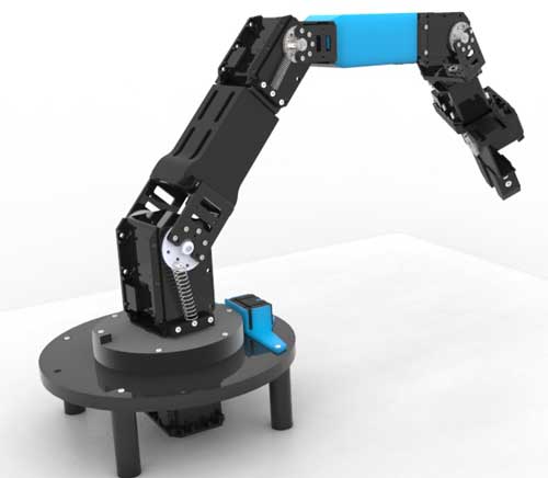 دانلود پروژه طراحی بازوی رباتیک 5dof