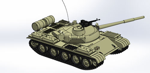دانلود پروژه طراحی تانک T62