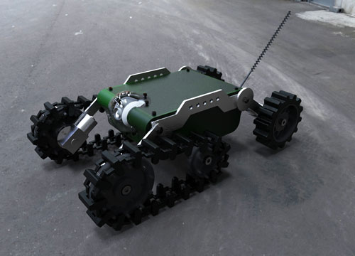 دانلود پروژه طراحی تانک رباتیک