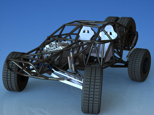 دانلود پروژه طراحی خودروی اسپرت رالی فایتر