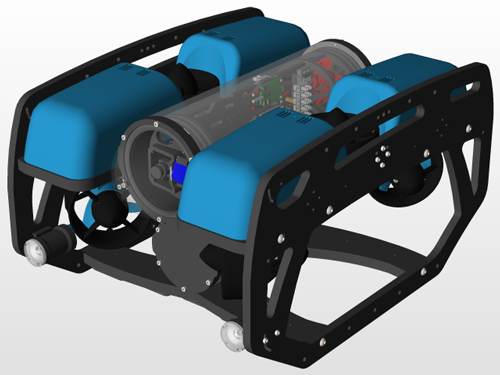 دانلود پروژه طراحی زیردریایی هدایت پذیر از دور BlueROV2