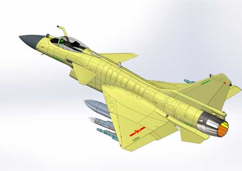 دانلود پروژه طراحی هواپیمای جنگنده چندمنظوره چنگدو  J-10