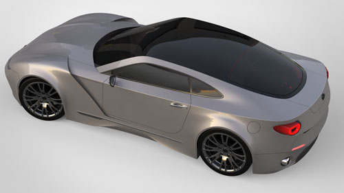 دانلود پروژه طراحی خودرو کوپه اسپرت
