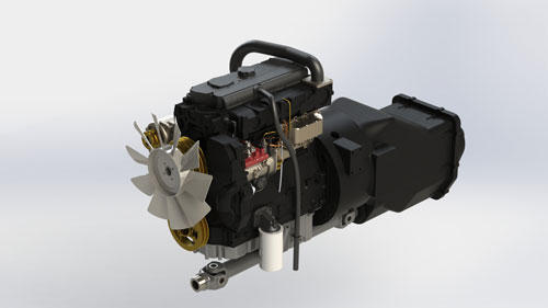 دانلود پروژه طراحی باکس انتقال قدرت موتور تراکتور Perkins