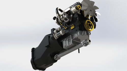 دانلود پروژه طراحی موتور تراکتور Perkins
