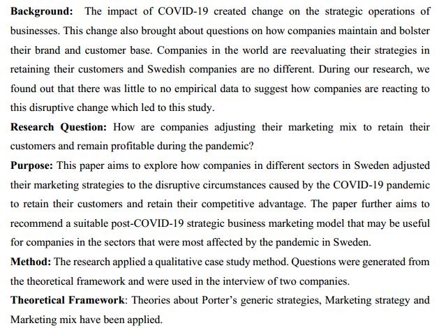 دانلود پایان نامه : بازبینی استراتژی های بازاریابی جهت حفظ مشتری و برند در همه گیری کرونا