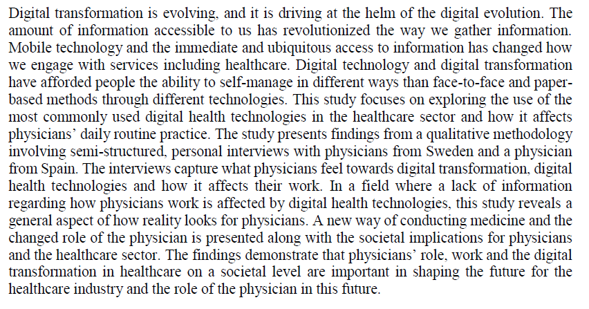 دانلود پایان نامه : بررسی تأثیر فناوری های بهداشت دیجیتال بر عملکرد پزشکان
