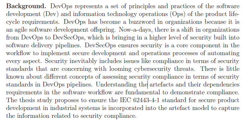 دانلود پایان نامه : بررسی استاندارد IEC 62443 و DevSecOps برای توسعه محصول ایمن