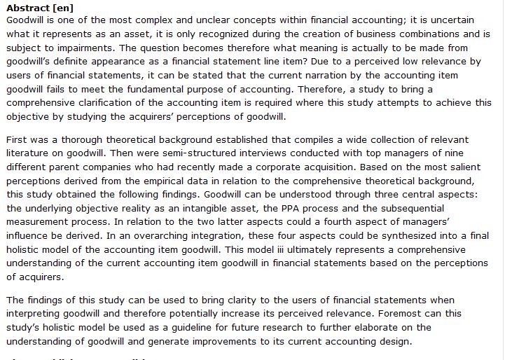 دانلود پایان نامه : بررسی جامع سرقفلی کالا در حسابداری مالی