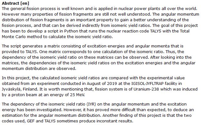 دانلود پایان نامه : بررسی حرکت زاویه ای شکافت هسته ای در محاسبات ایزومریک