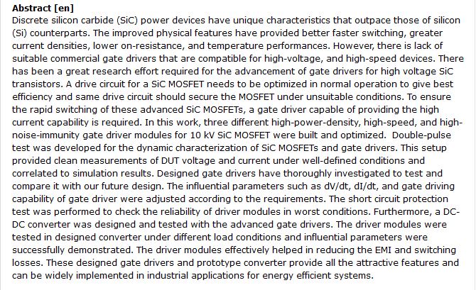 دانلود پایان نامه : بررسی راه‌انداز گیت در SMPS بالا با استفاده از سیلیکون کاربید MOSFET