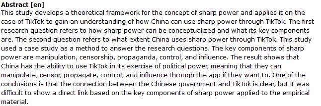 دانلود پایان نامه : بررسی چگونگی استفاده چین از قدرت اپلیکیشن TikTok