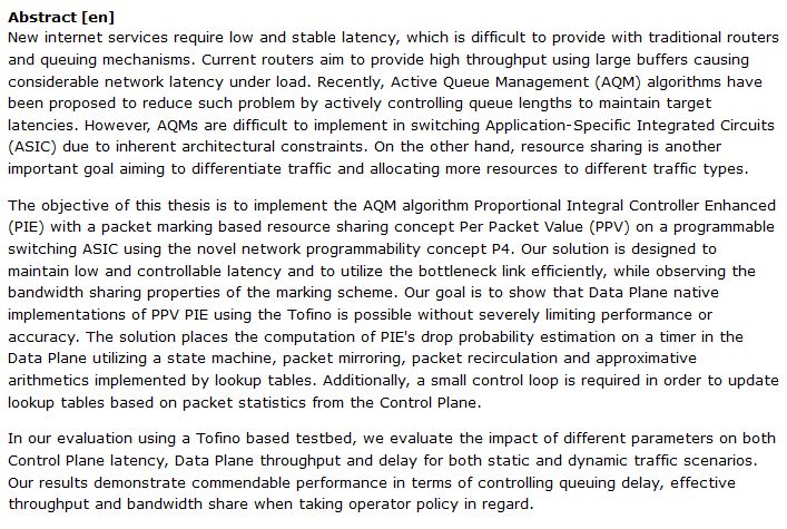 دانلود پایان نامه : بررسی کاهش تأخیر در شبکه توسط الگوریتم Proportional Integral Controller Enhanced (PIE)
