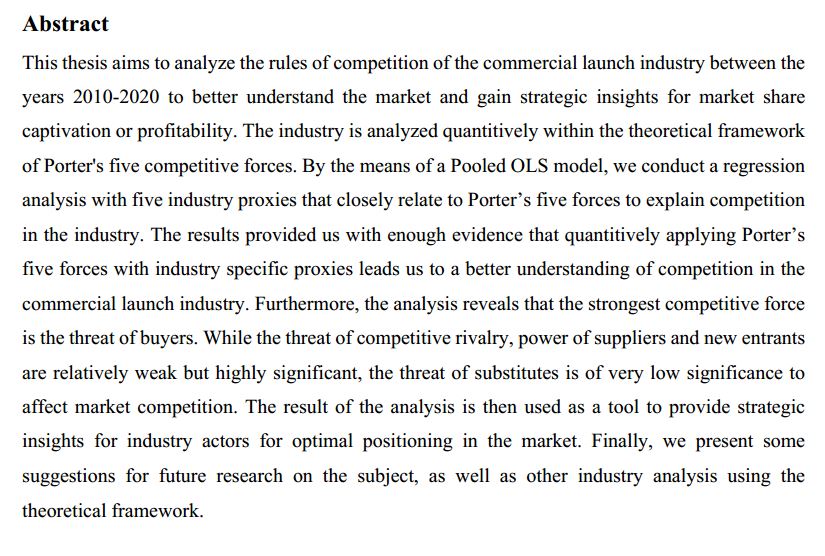 دانلود پایان نامه : تجزیه و تحلیل صنعت راه اندازی تجاری و  قوانین رقابت کسب و کارها
