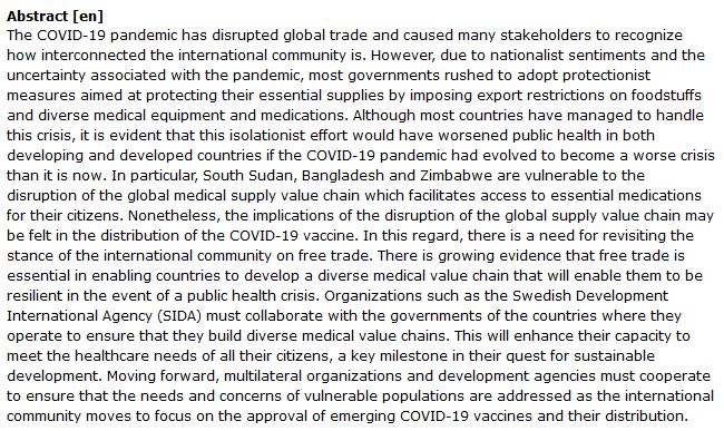 دانلود پایان نامه : تجزیه و تحلیل پیامدهای اختلال در زنجیره تأمین پزشکی در بحران کرونا