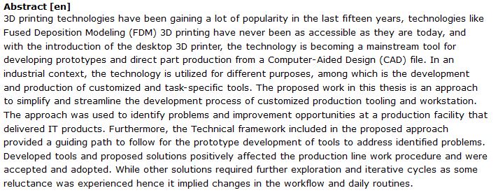 دانلود پایان نامه : توسعه و تولید ابزارهای سفارشی و خاص توسط پرینترهای سه بعدی