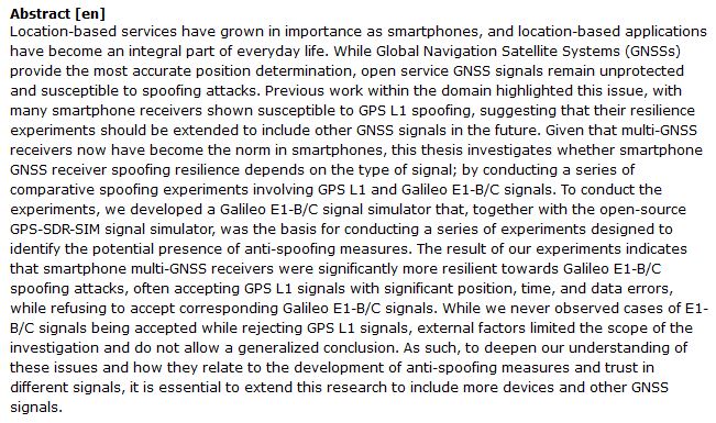 دانلود پایان نامه : مطالعه تطبیقی امنیت گیرنده های سیگنال GPS L1 و Galileo E1-B / C در موبایل