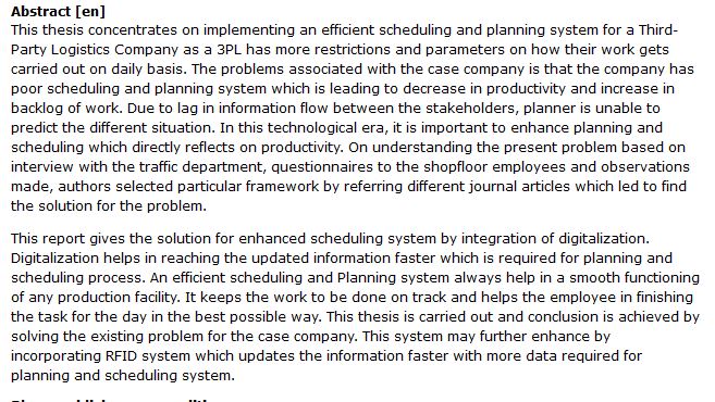 دانلود پایان نامه :  پیاده سازی سیستم زمانبندی و برنامه ریزی شده جهت افزایش بهره وری در شرایط غیر منتظره