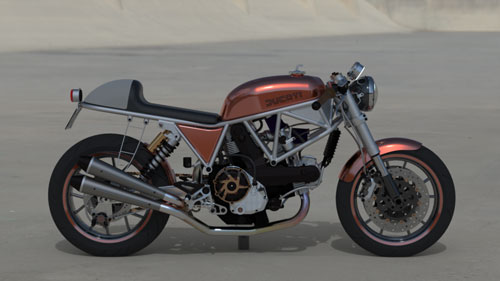 دانلود پروژه طراحی موتورسیکلت دوکاتی  Ducati 900SS