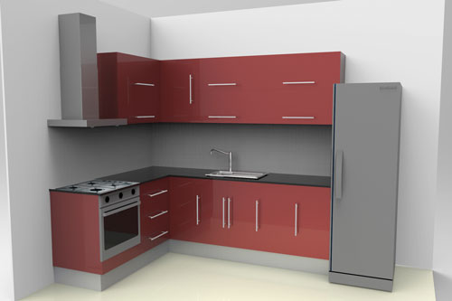 دانلود پروژه طراحی کابینت مدرن آشپزخانه (2)