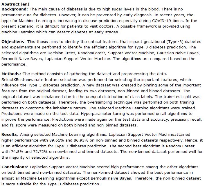 دانلود پایان نامه : مقایسه الگوریتم های یادگیری ماشینی تحت نظارت و نیمه نظارت برای پیش بینی دیابت