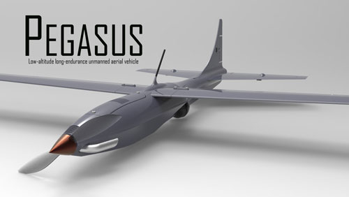 دانلود پروژه طراحی هواپیمای بدون سرنشین Pegasus UAV