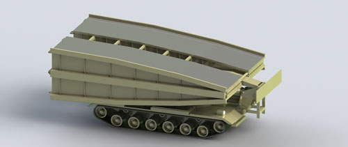 دانلود پروژه طراحی تانک پل ساز M60 AVLB