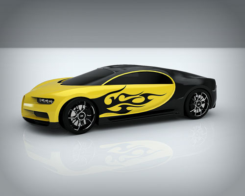 دانلود پروژه طراحی خودرو اسپرت بوگاتی شیرون Bugatti Chiron