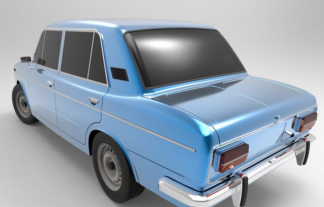 دانلود پروژه طراحی خودرو کلاسیک روسی واز VAZ 2103
