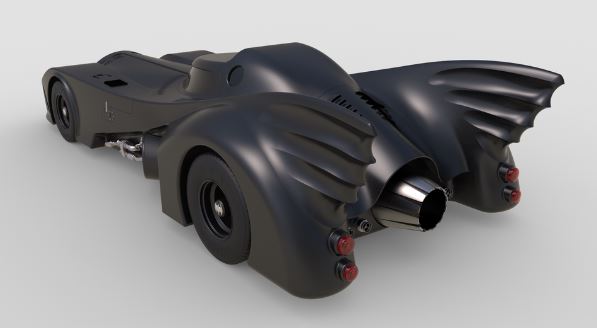 دانلود پروژه طراحی خودرو بتمن بتموبیل Batmobile 1989