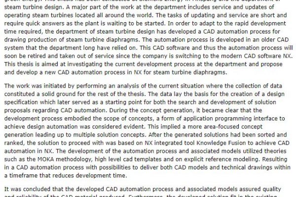 دانلود پایان نامه :  توسعه فرآیند اتوماسیون جدید در طراحی دیافراگم های توربین بخار زیمنس با نرم افزار Siemens NX
