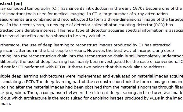 دانلود پایان نامه : بازسازی تصویر توسط یادگیری عمیق برای توموگرافی کامپیوتری اشعه ایکس (CT) شمارش فوتون (PCD)