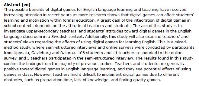 دانلود پایان نامه : مطالعه ترکیبی نگرش معلمان و دانش آموزان به بازی های دیجیتال و تأثیرات آن در یادگیری زبان انگلیسی