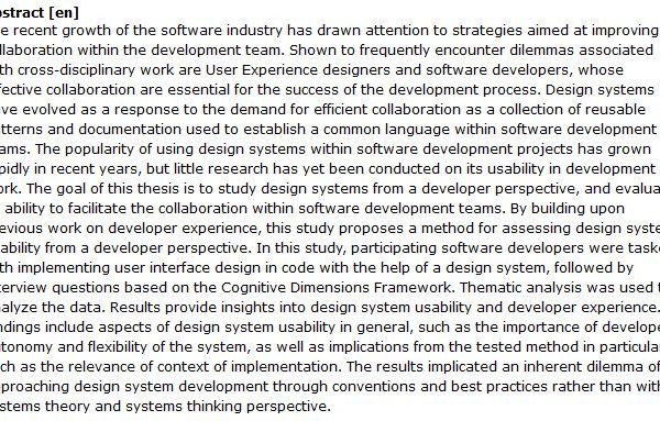 دانلود پایان نامه : تعریف و ارزیابی یک سیستم طراحی تجربه کاربری برای بهبود عملکرد توسعه دهندگان