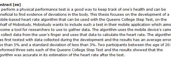 دانلود پایان نامه :  توسعه الگوریتمی برای تخمین عملکرد ضربان قلب با اپلیکیشن موبایل