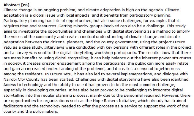 دانلود پایان نامه : بررسی فرصت‌ها و چالش‌های روش های دیجیتالی جهت ایجاد درک متقابل از تغییرات اقلیمی