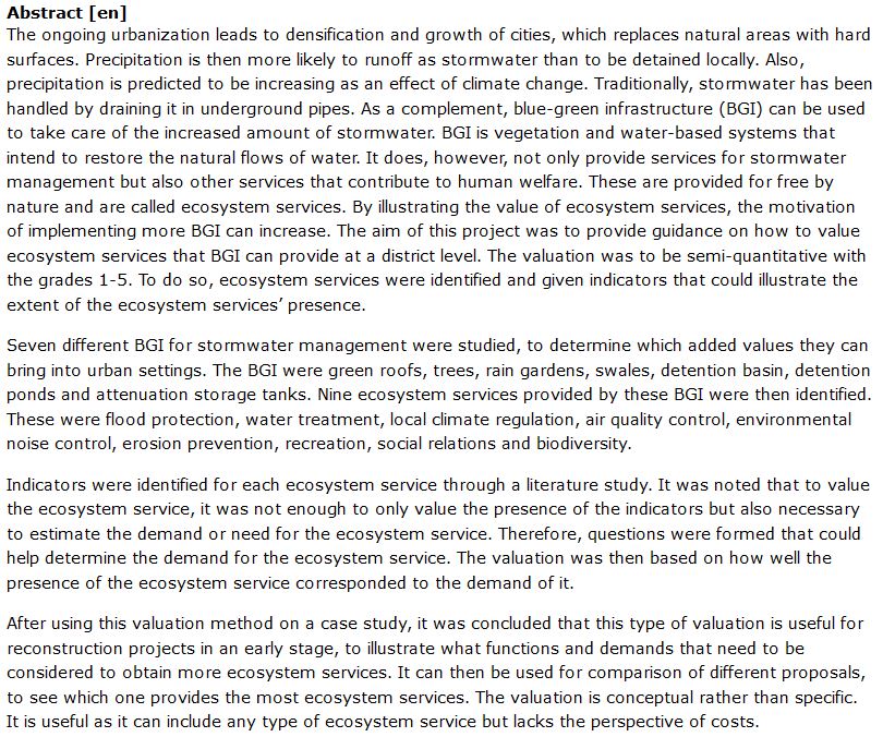 دانلود پایان نامه : ارزیابی خدمات اکوسیستم از زیرساخت سبز-آبی برای مدیریت آب طوفان