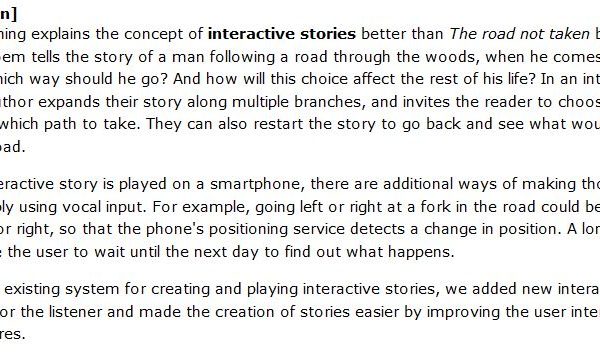 دانلود پایان نامه : بررسی ایده طراحی اپلیکیشن برای ایجاد، اشتراک گذاری و گوش دادن به داستان های تعاملی