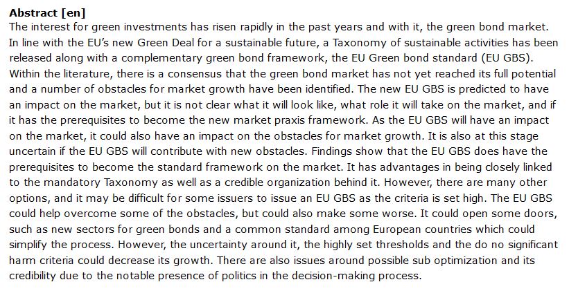 دانلود پایان نامه : بررسی تسریع در رشد بازار اوراق قرضه سبز در اتحادیه اروپا