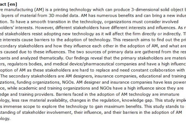 دانلود پایان نامه : بررسی فناوری تولید افزودنی (AM)  در صنعت پزشکی