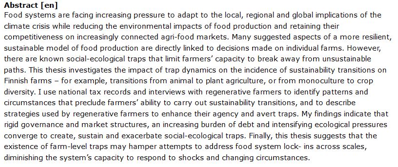 دانلود پایان نامه : تأثیر محدودیت های اجتماعی اکولوژیکی و اقتصادی بر وقوع انتقال پایدار در مزارع